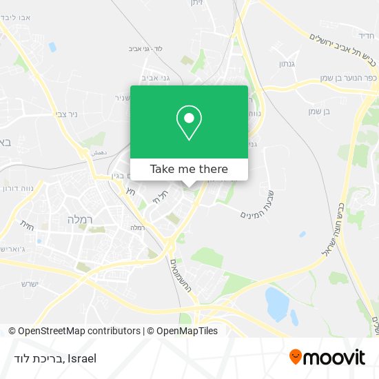 בריכת לוד map