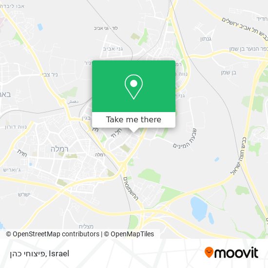 פיצוחי כהן map