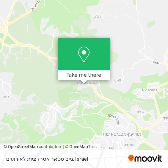 גיים סטאר אטרקציות לאירועים map