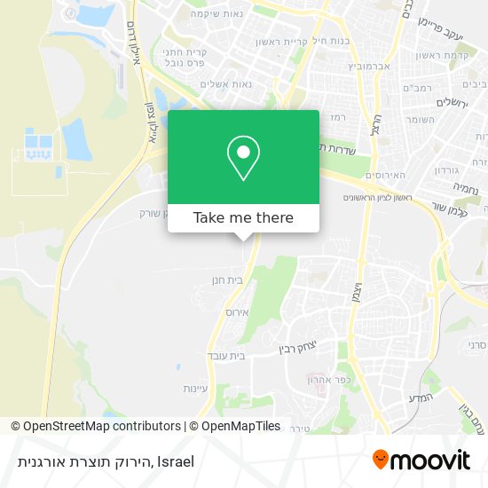 הירוק תוצרת אורגנית map