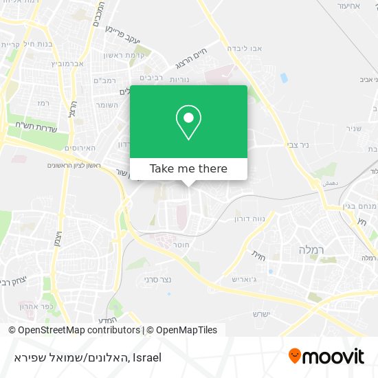 האלונים/שמואל שפירא map