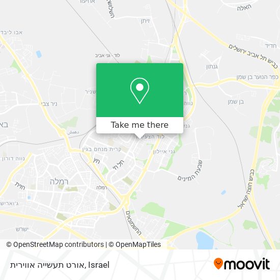 אורט תעשייה אווירית map