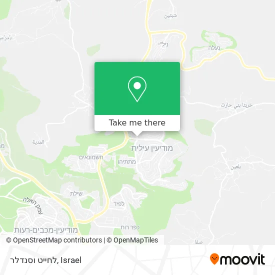 Tailor and Sandal Maker map