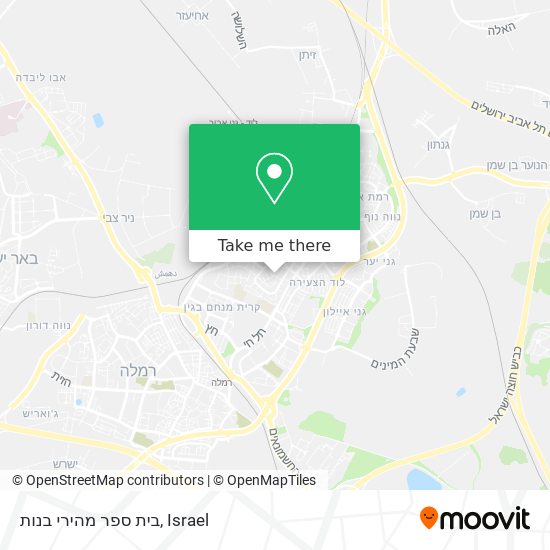 בית ספר מהירי בנות map