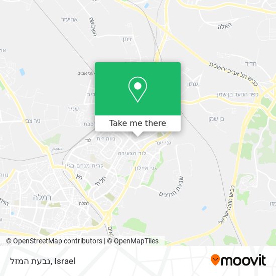 גבעת המזל map