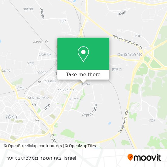 בית הספר ממלכתי גני יער map