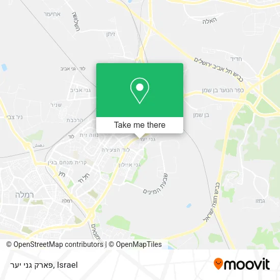 Карта פארק גני יער