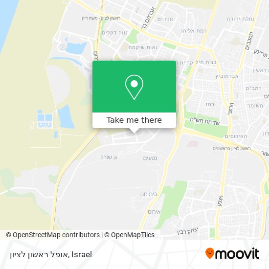 אופל ראשון לציון map