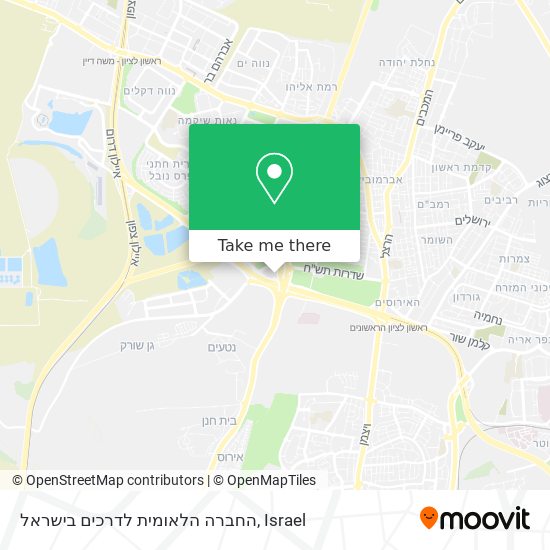 החברה הלאומית לדרכים בישראל map