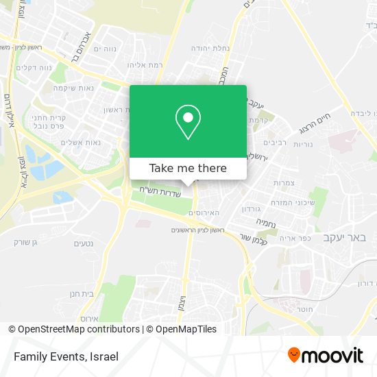 Family Events map