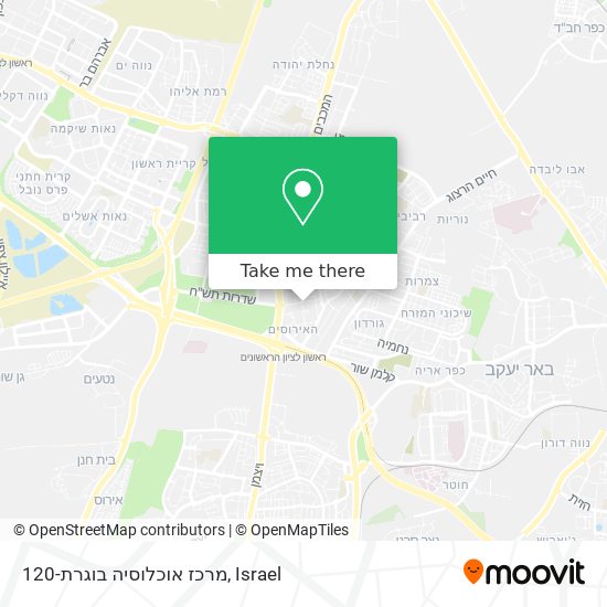 120-מרכז אוכלוסיה בוגרת map