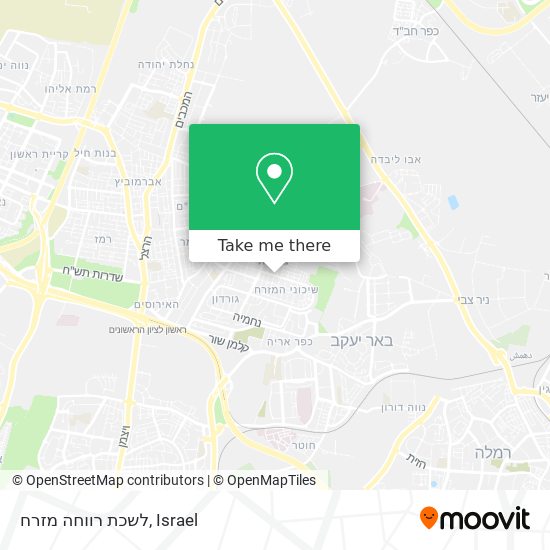 לשכת רווחה מזרח map