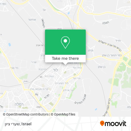 שערי ציון map