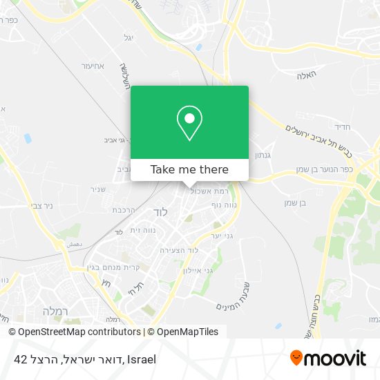 דואר ישראל, הרצל 42 map