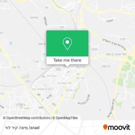 פיצה קיד לוד map