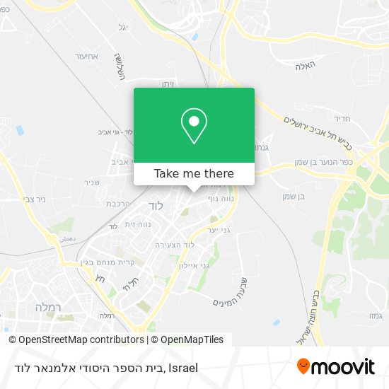 בית הספר היסודי אלמנאר לוד map