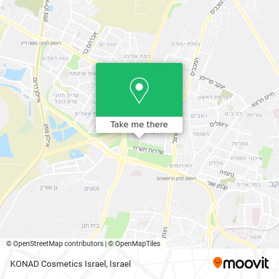 Карта KONAD Cosmetics Israel