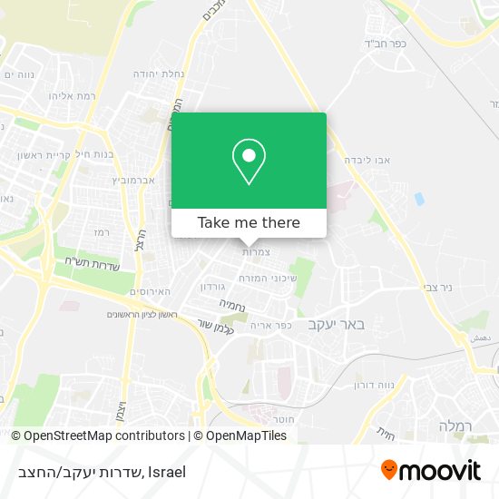 Карта שדרות יעקב/החצב