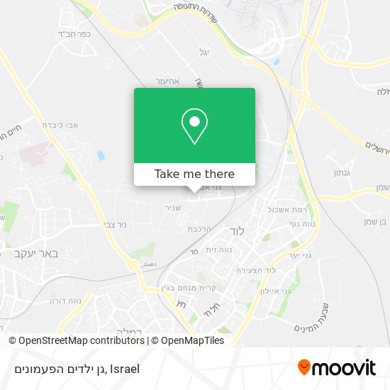 גן ילדים הפעמונים map