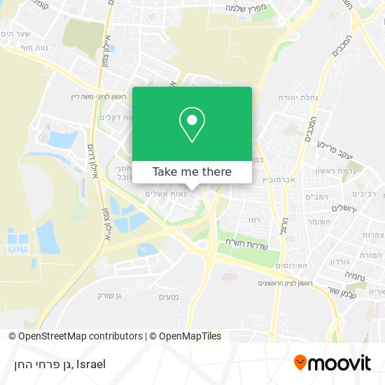 גן פרחי החן map