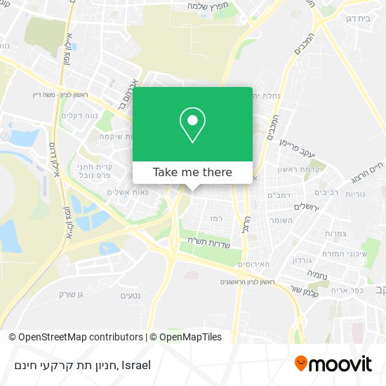 חניון תת קרקעי חינם map