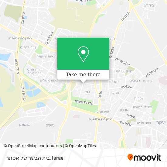 Карта בית הבשר של אסתר