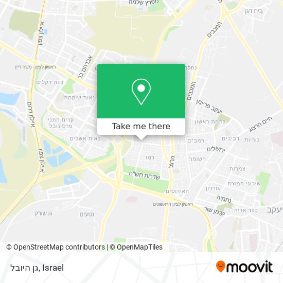 גן היובל map