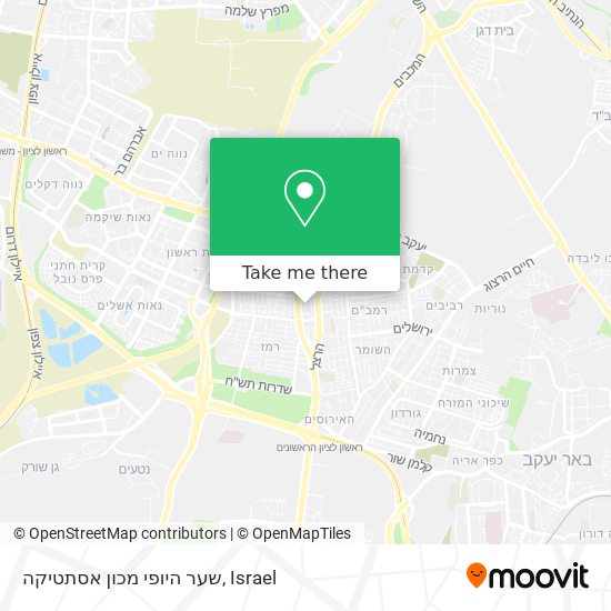 Карта שער היופי מכון אסתטיקה