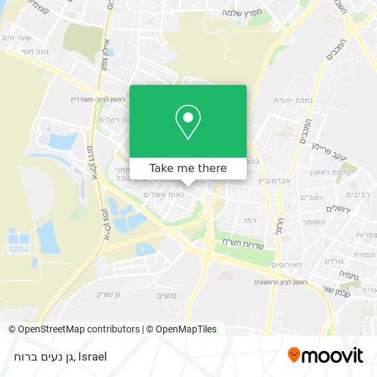 גן נעים ברוח map