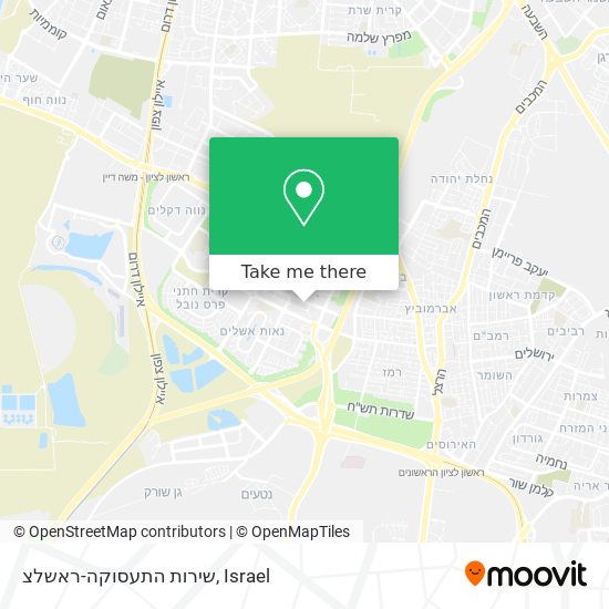 שירות התעסוקה-ראשלצ map