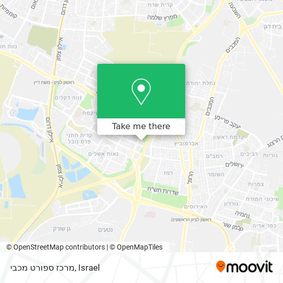 מרכז ספורט מכבי map