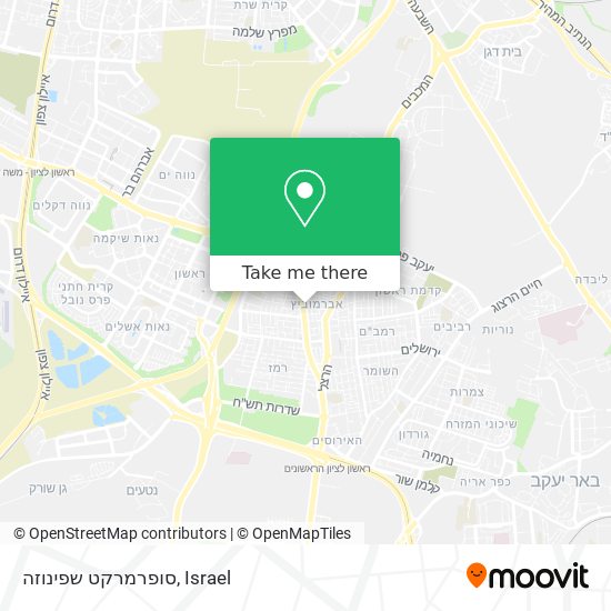 סופרמרקט שפינוזה map