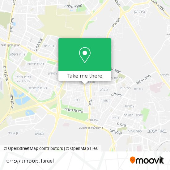 מספרת קפריס map