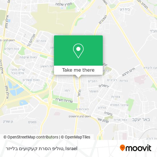 טוליפ הסרת קעקועים בלייזר map