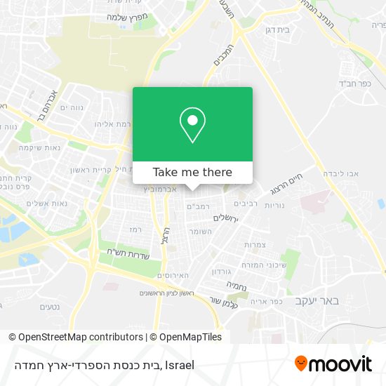 בית כנסת הספרדי-ארץ חמדה map