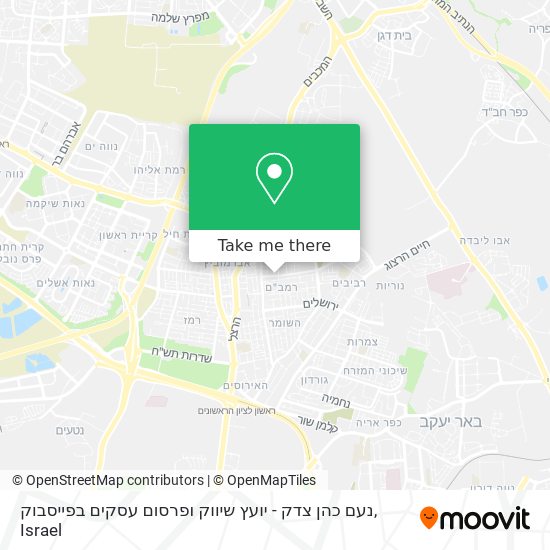 נעם כהן צדק - יועץ שיווק ופרסום עסקים בפייסבוק map
