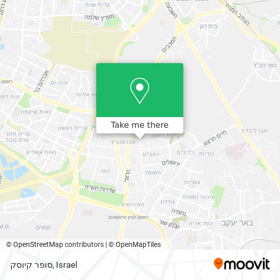 סופר קיוסק map