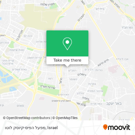 מפעל הפיס-קיוסק לוטו map
