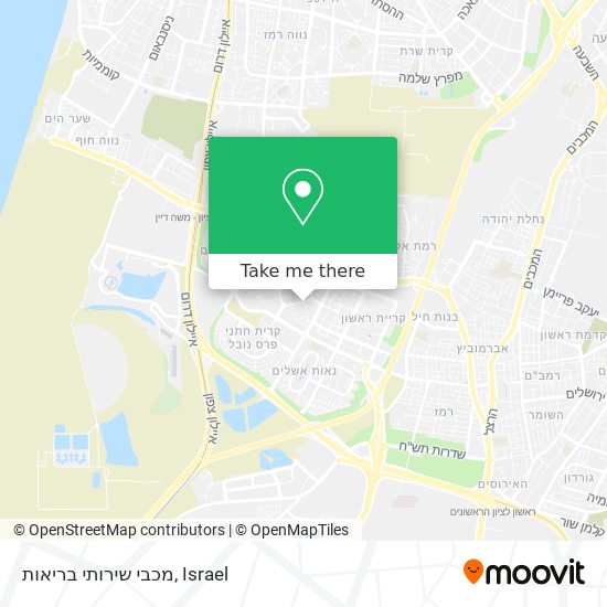 מכבי שירותי בריאות map