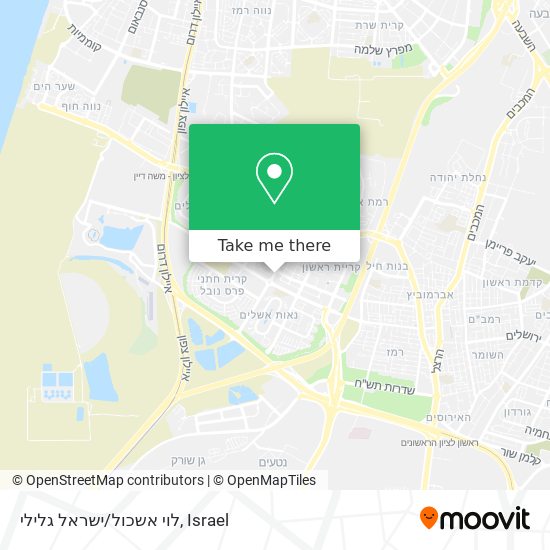 Карта לוי אשכול/ישראל גלילי