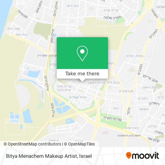 Bitya Menachem Makeup Artist map