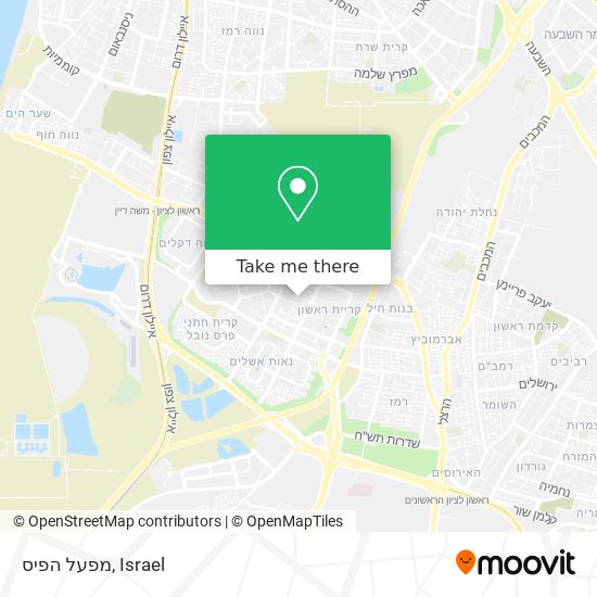 מפעל הפיס map