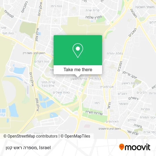 Карта מספרה ראש קטן