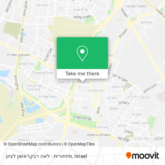 מיחזורית - לאה רבין,ראשון לציון map