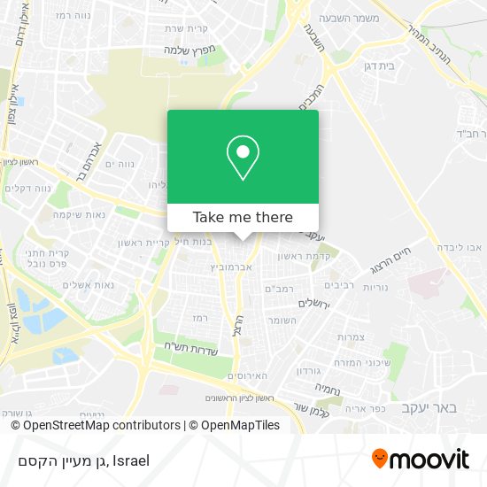 גן מעיין הקסם map