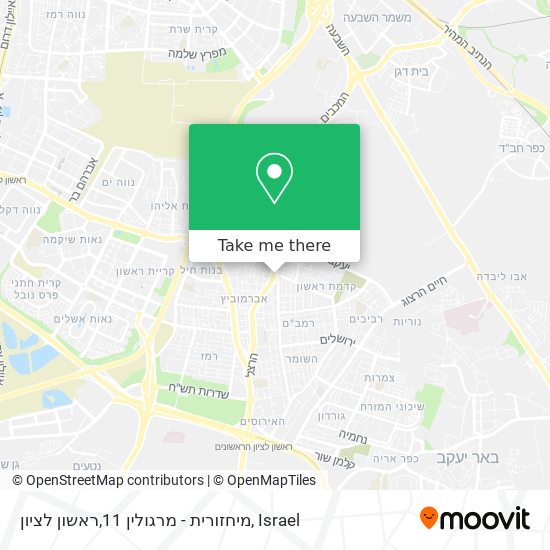 מיחזורית - מרגולין 11,ראשון לציון map