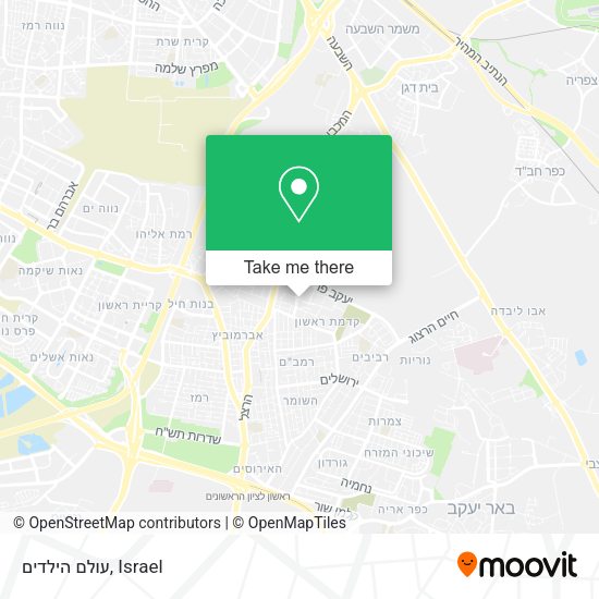 עולם הילדים map