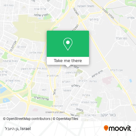 גן היובל map