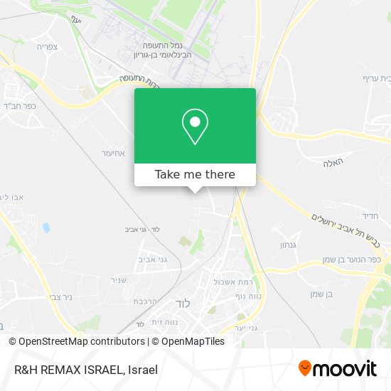 R&H REMAX ISRAEL map