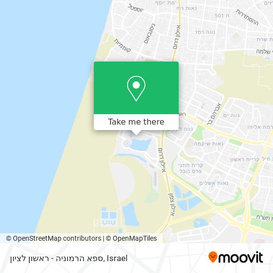 ספא הרמוניה - ראשון לציון map